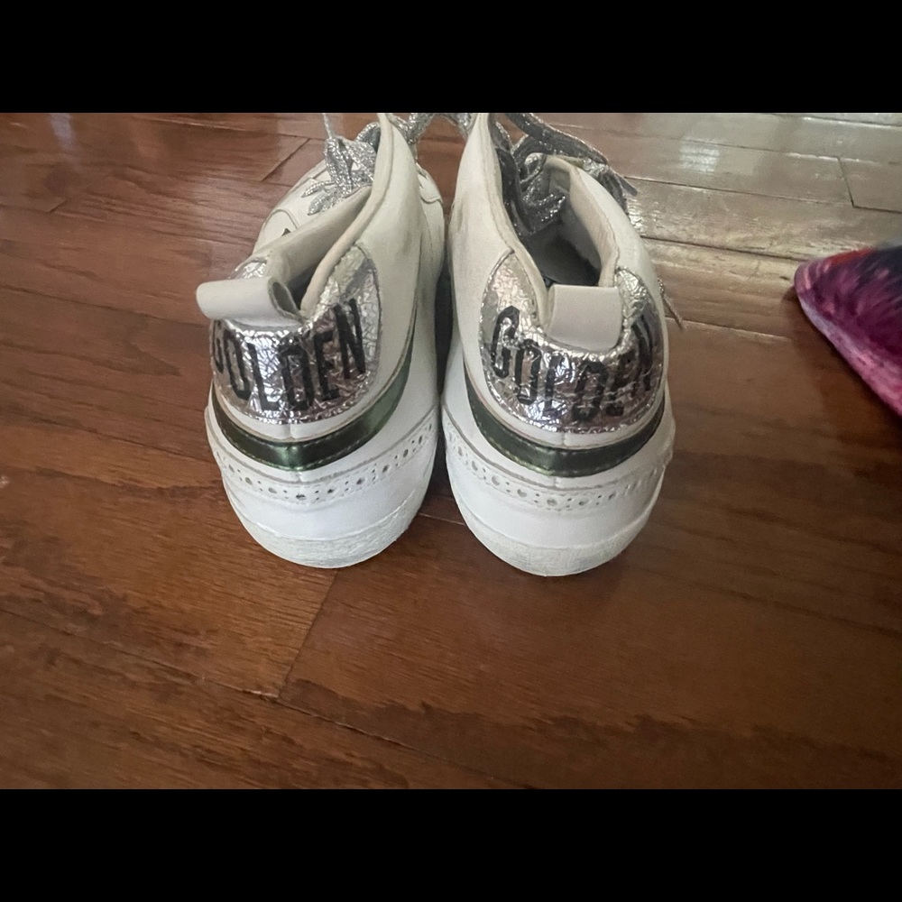 Golden Goose Midstar Size 41 in Bronze/White/Green
